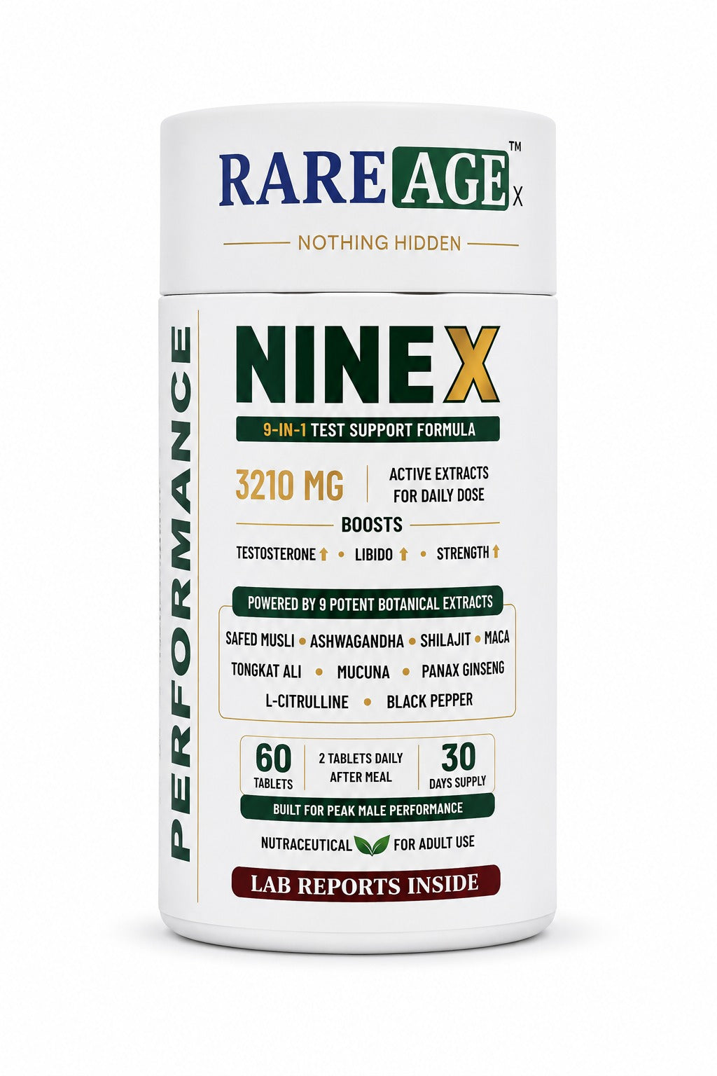 NINE X – 9 Botanical Extract Performance Formula